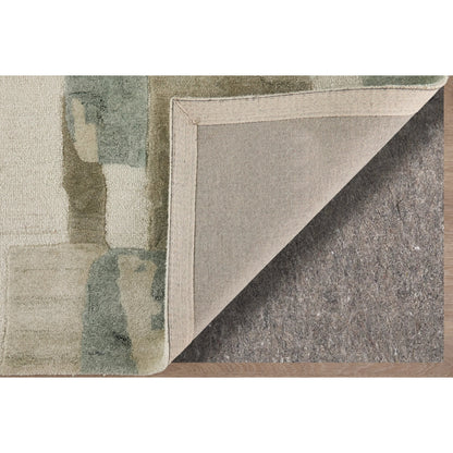 Kendall KDL8A59F Rug by Feizy in green, brown, ivory. Made from viscose, wool in a unique style.