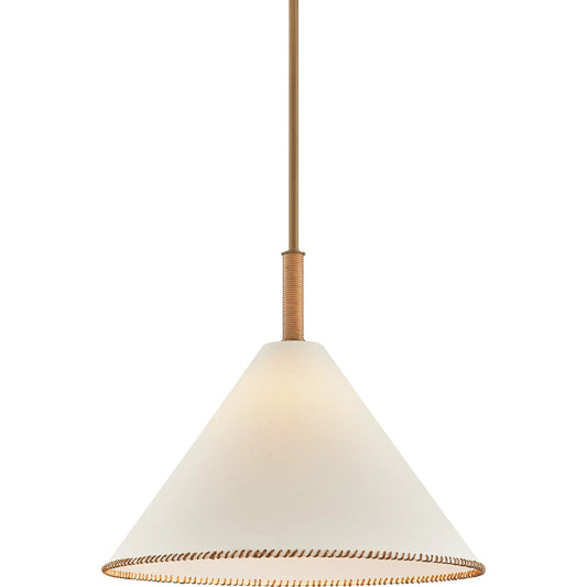 Stoney Pendant by Troy in patina brass. Made from steel in a unique style.