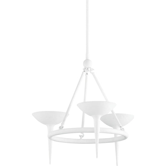 Cecilia Chandelier by Troy. Made from aluminum, stainless steel in a unique style.