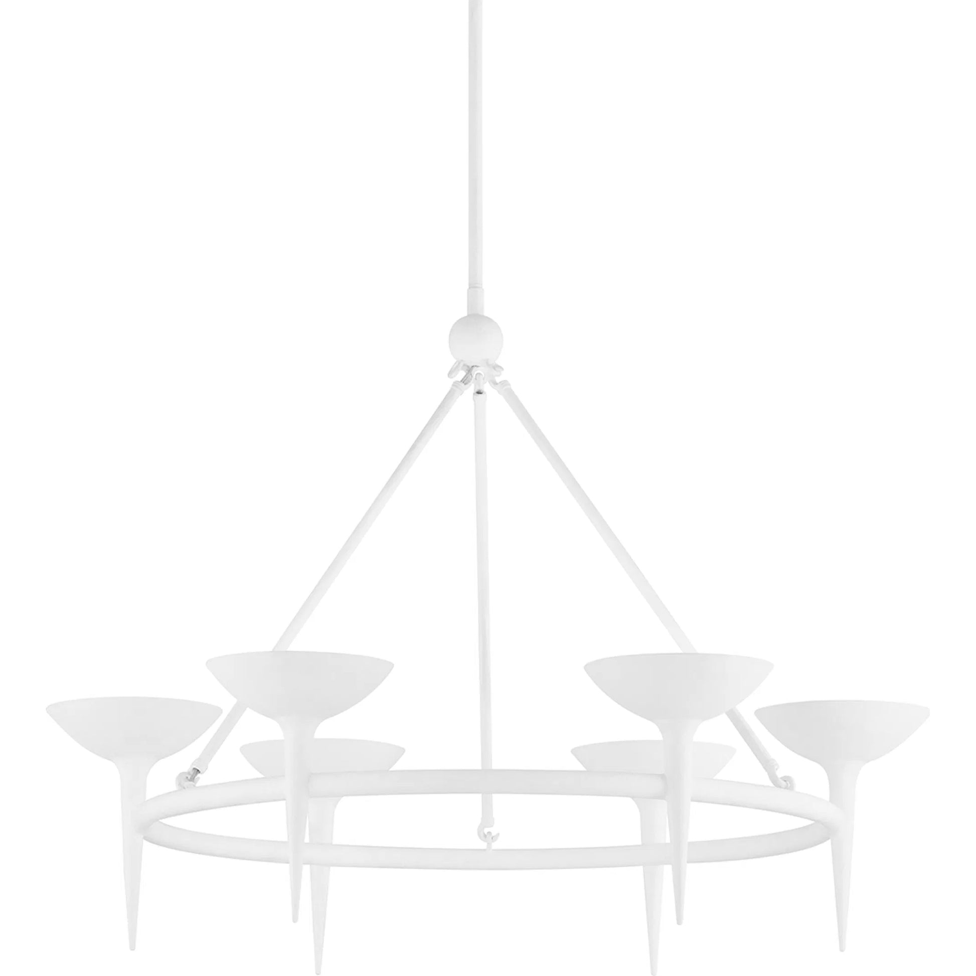 Cecilia Chandelier by Troy. Made from aluminum, stainless steel in a unique style.