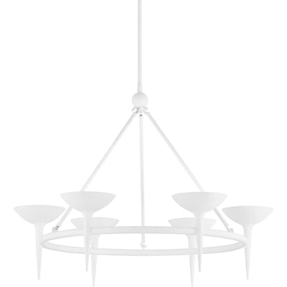 Cecilia Chandelier by Troy. Made from aluminum, stainless steel in a unique style.