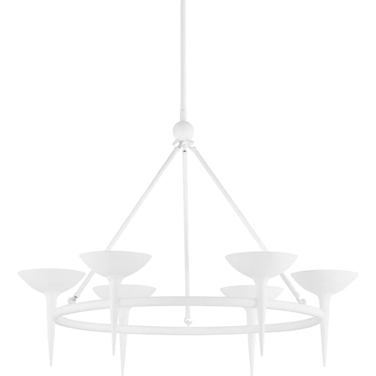 Cecilia Chandelier by Troy. Made from aluminum, stainless steel in a unique style.