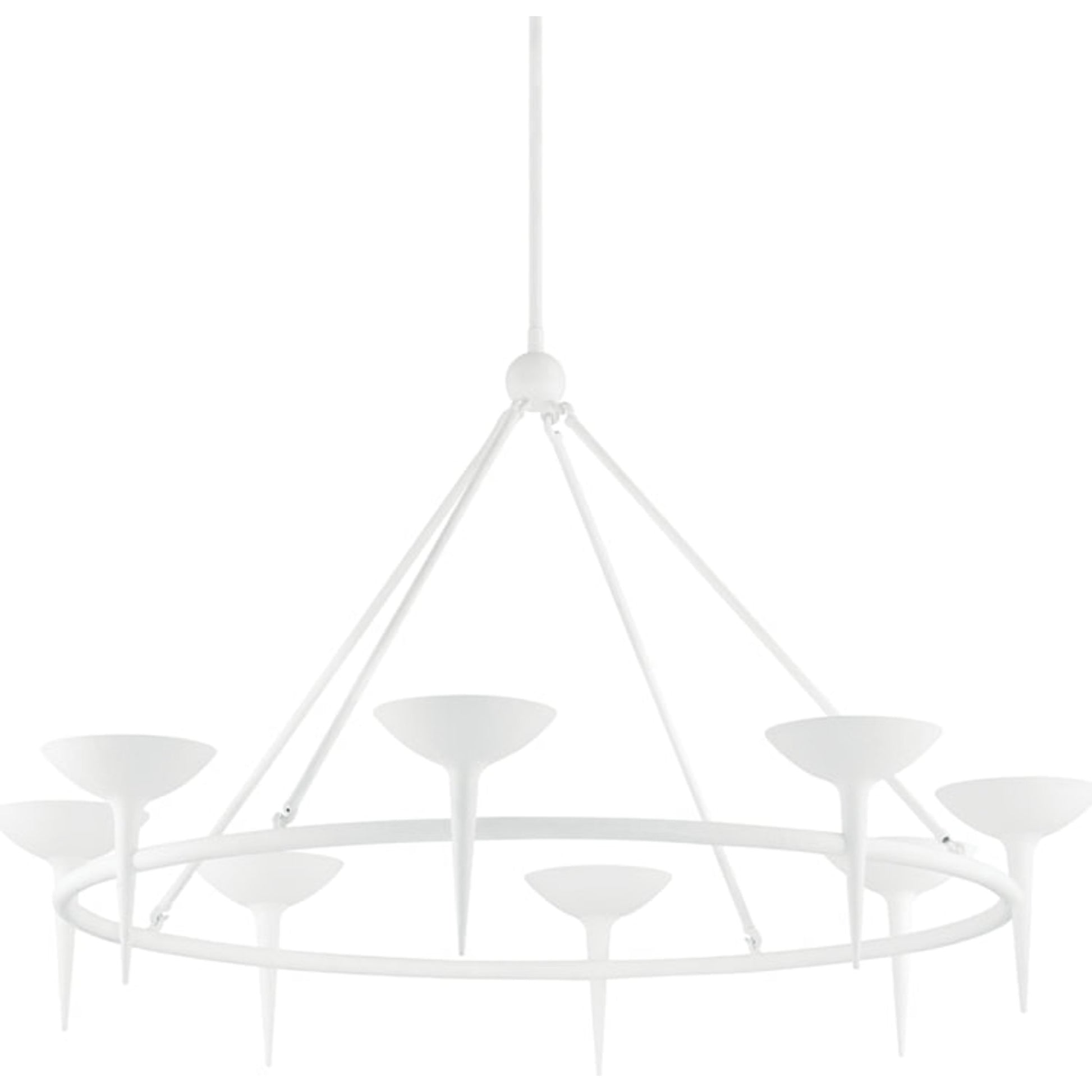 Cecilia Chandelier by Troy. Made from aluminum, stainless steel in a unique style.
