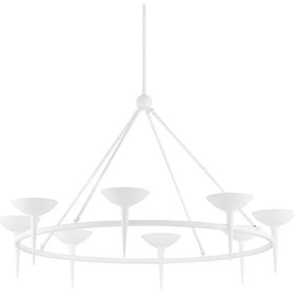 Cecilia Chandelier by Troy. Made from aluminum, stainless steel in a unique style.