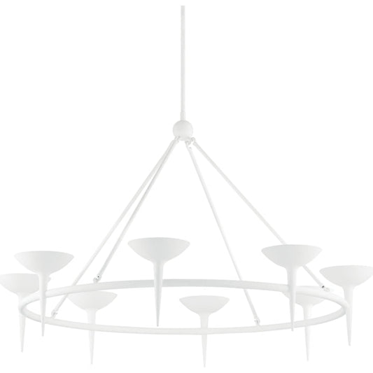 Cecilia Chandelier by Troy. Made from aluminum, stainless steel in a unique style.