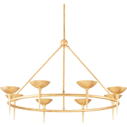 Cecilia Chandelier by Troy. Made from aluminum, stainless steel in a unique style.