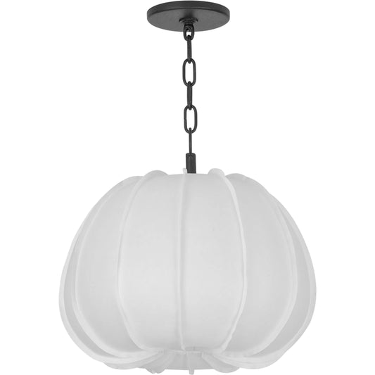 Bayu Pendant by Troy in forged iron. Made from steel in a modern style.