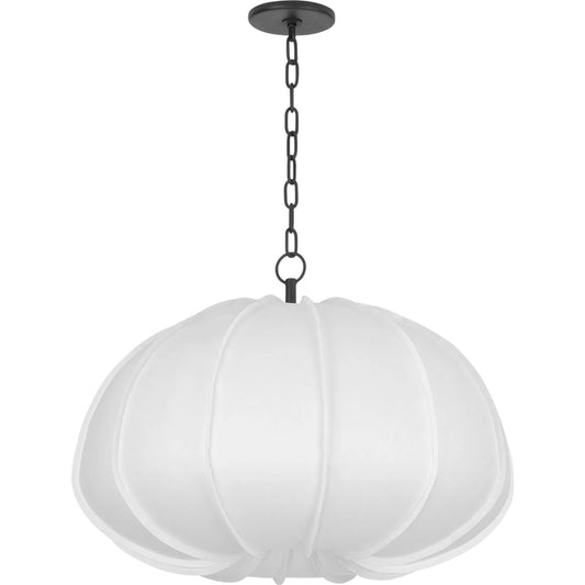 Bayu Pendant by Troy in forged iron. Made from steel in a modern style.