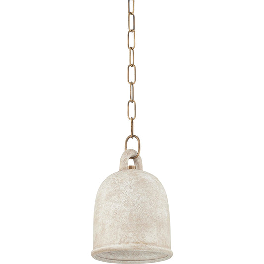 Relic 1 Light Pendant by Troy in patina brass. Made from brass in a modern style.