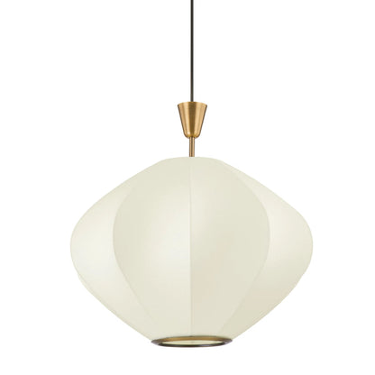 Arden Pendant by Troy in patina brass. Made from steel in a modern style.