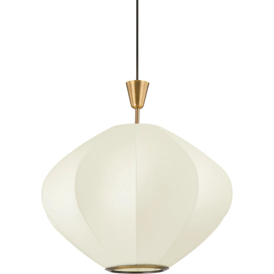 Arden Pendant by Troy in patina brass. Made from steel in a modern style.