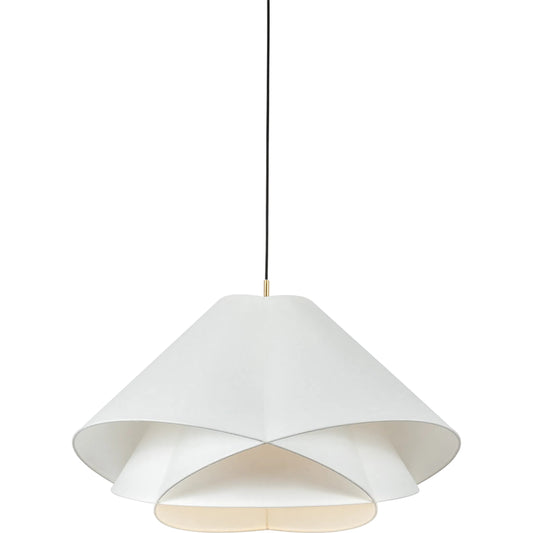 Edna Pendant by Troy in vintage gold leaf. Made from textile in a unique style.