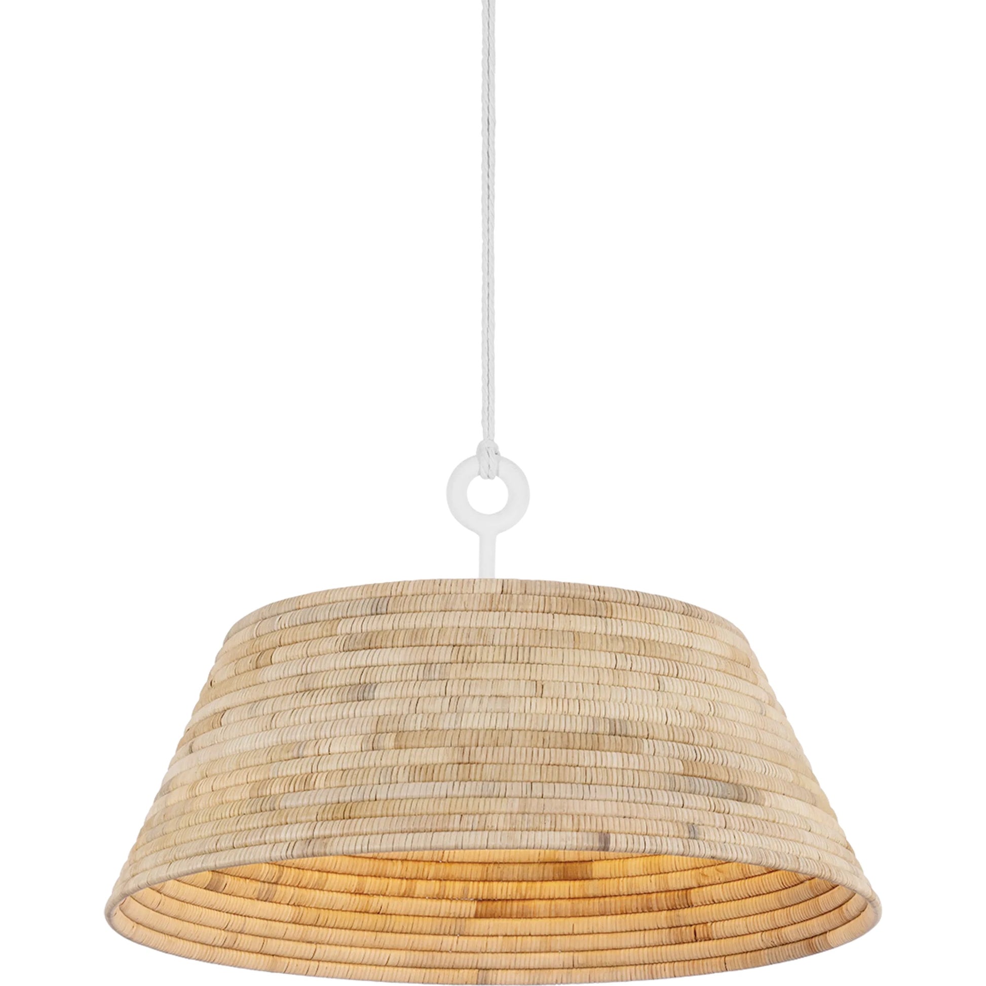 Sequoia Pendant by Troy. Made from natural woven in a unique style.
