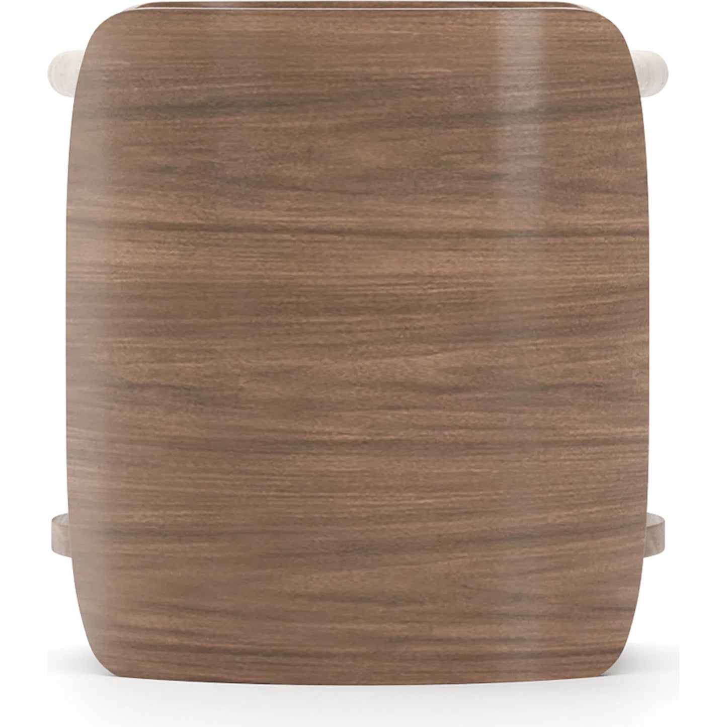 003 SI-2462217 | Additional Silo | Fleur Side Table with Wood Shelf by Caracole in porcini. Made from stone in a transitional style.