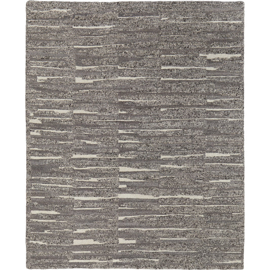Navaro Rug - 8914F by Feizy in gray, taupe, ivory. Made from wool, viscose in a unique style.