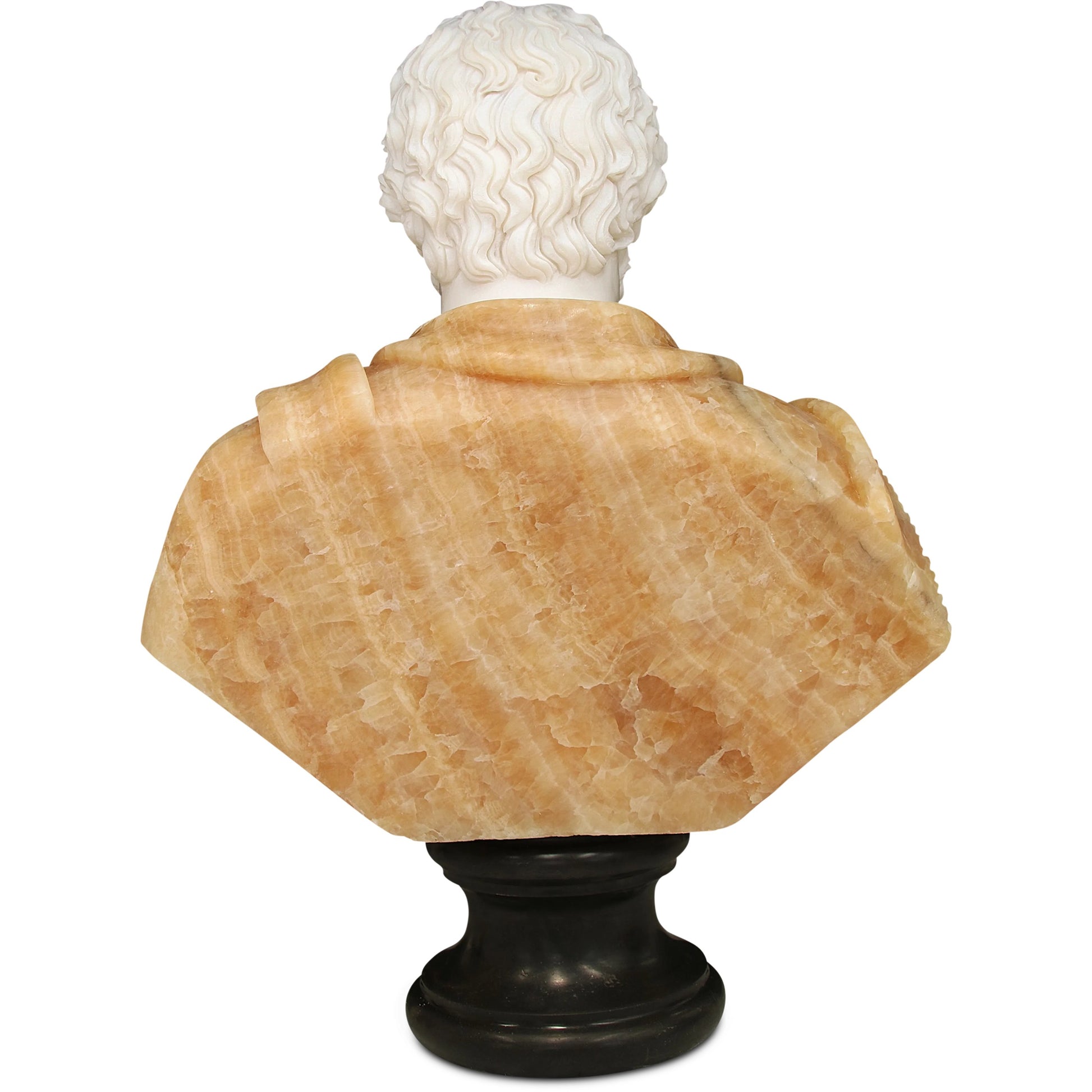 Thanos Marble Bust Sculpture by Currey and Company. Made from marble in a modern style.