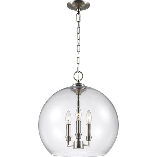 Lawler Globe Pendant by Generation Lighting. Made from steel in a modern style.