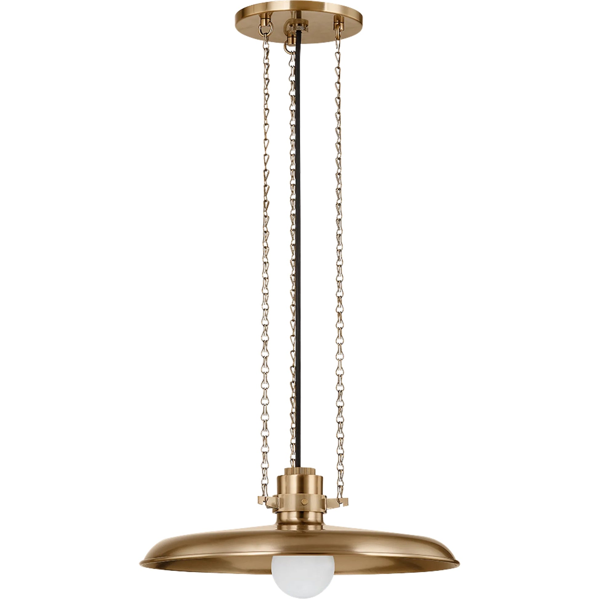 Rainhill Pendant by Troy in patina brass. Made from steel in a cottage & farmhouse style.