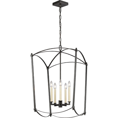 Thayer Lantern by Generation Lighting. Made from steel in a transitional style.