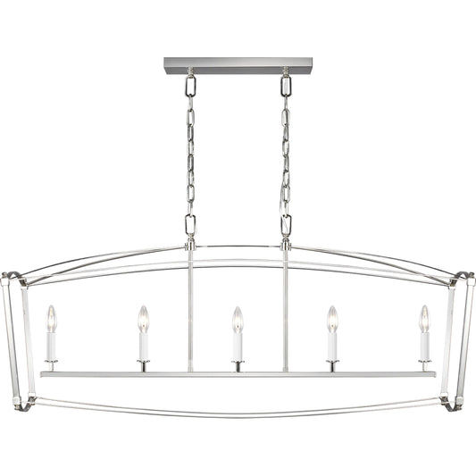 001 S-344933 | Primary Silo | Thayer Linear Chandelier by Generation Lighting. Made from steel in a transitional style.