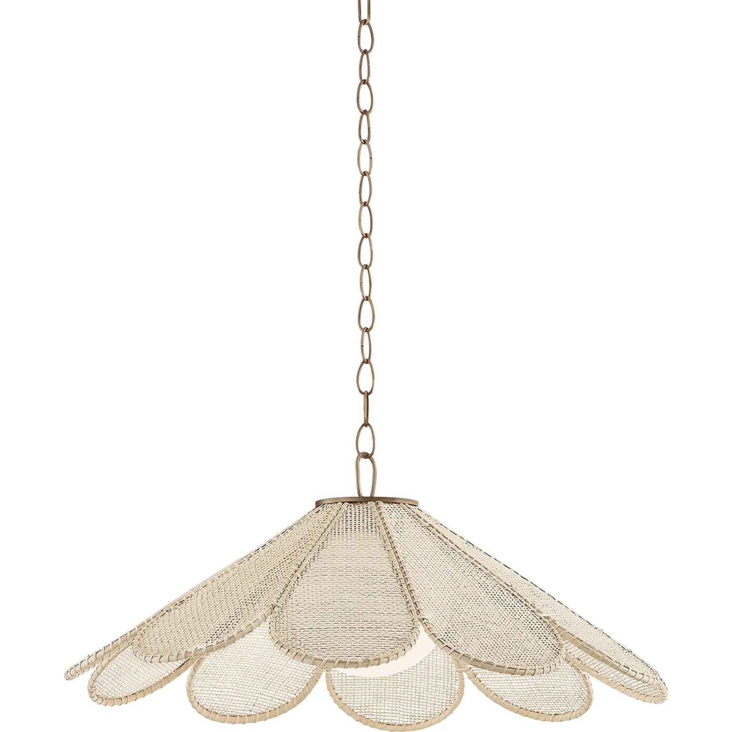 002 SI-2472569 | Primary Silo | Petal Pendant by Troy in patina brass. Made from unique in a rustic style.