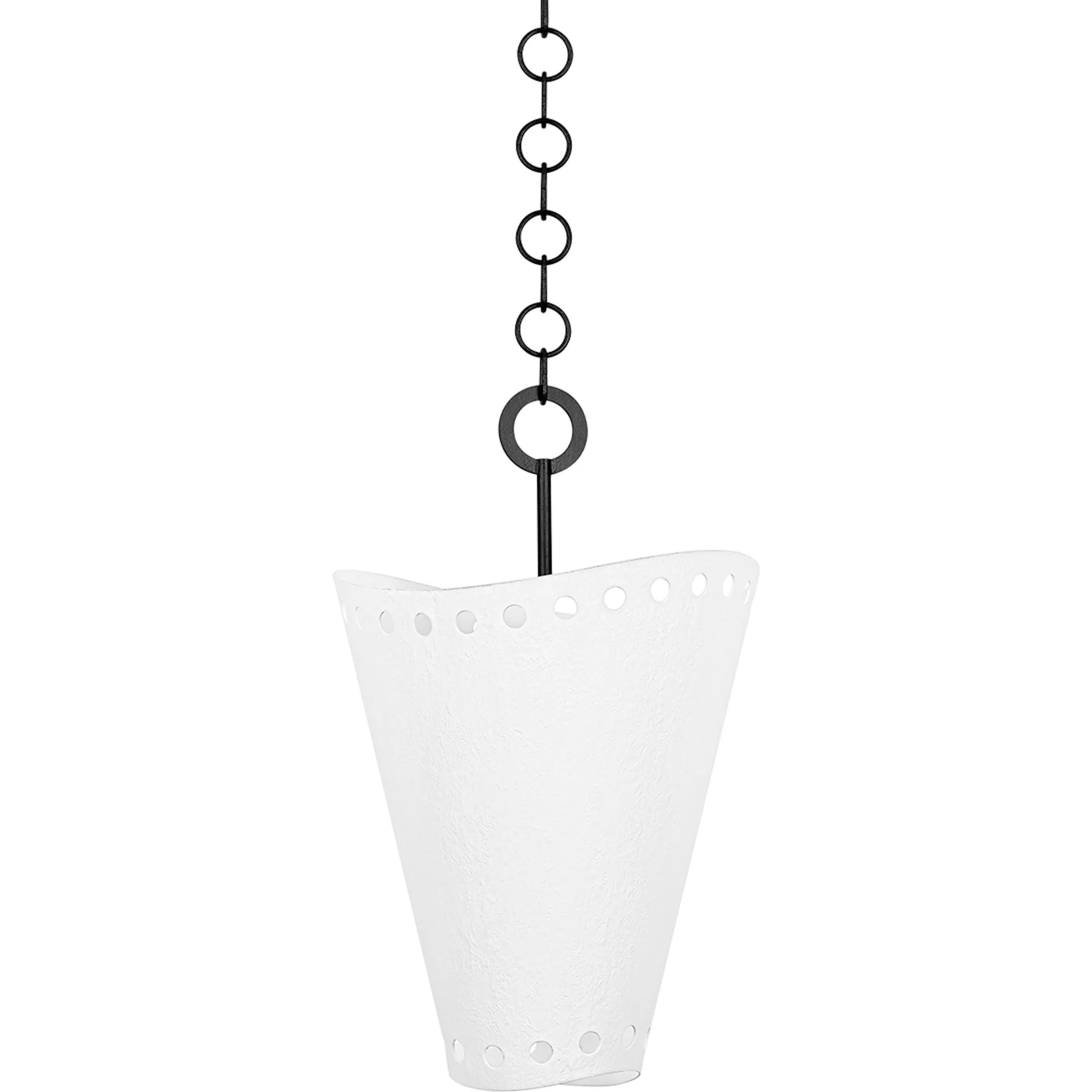 Visalia Pendant by Troy in forged iron. Made from steel in a modern style.