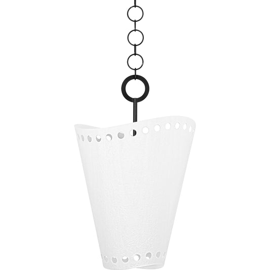 Visalia Pendant by Troy in forged iron. Made from steel in a modern style.