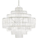 Sommelier Chandelier by Currey and Company. Made from wrought iron, bottle glass in a modern style.
