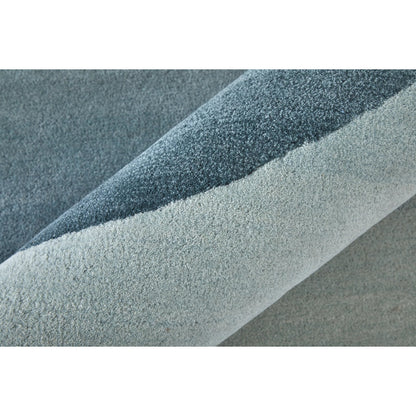 Katya Geometric Rug - KTY8991F by Feizy in blue, white. Made from wool in a unique style.
