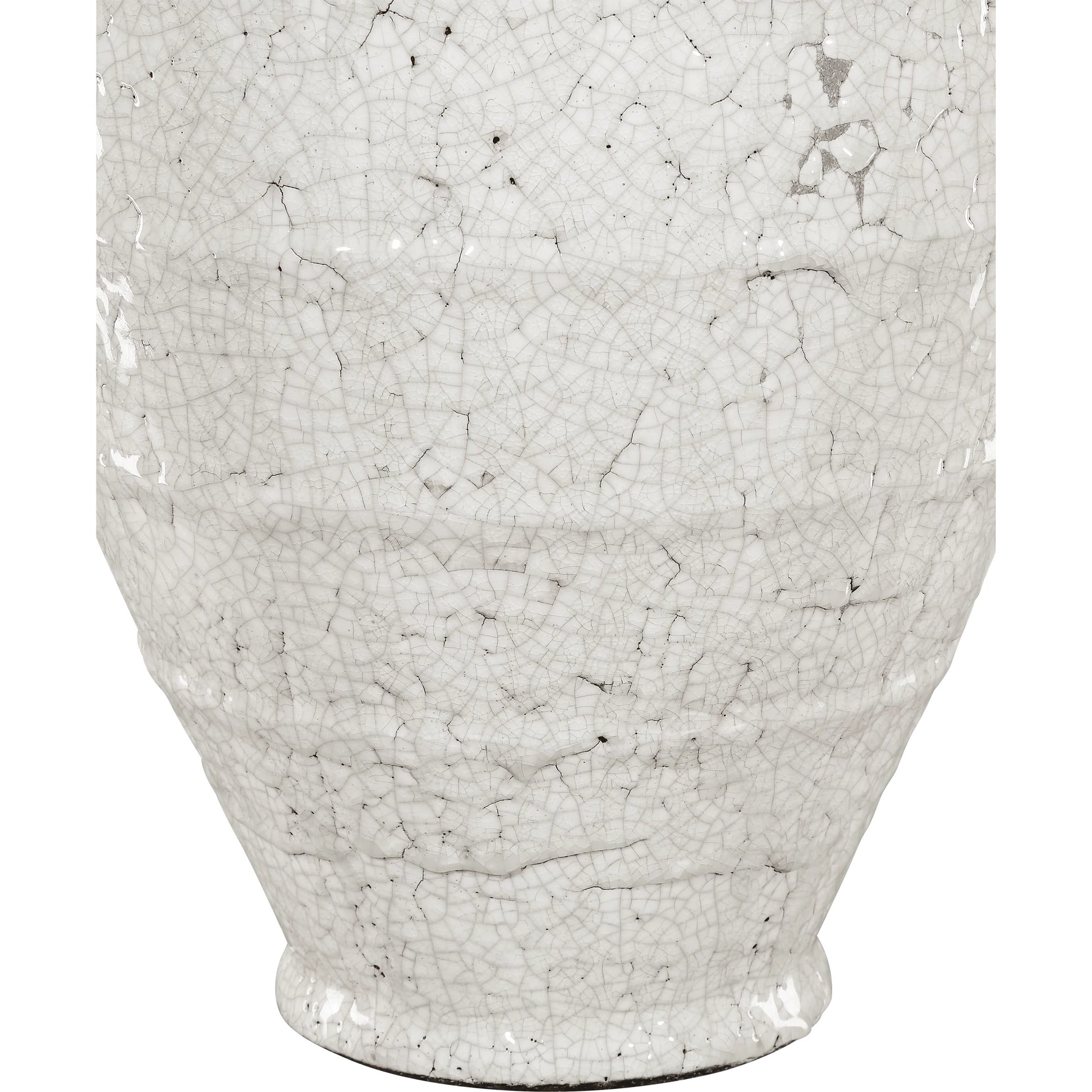 Virginal Jar by Currey and Company in antique white. Made from terracotta in a modern style.