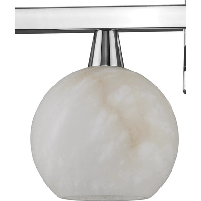 Bombelles Bath Bar by Currey and Company. Made from metal, alabaster in a modern style.