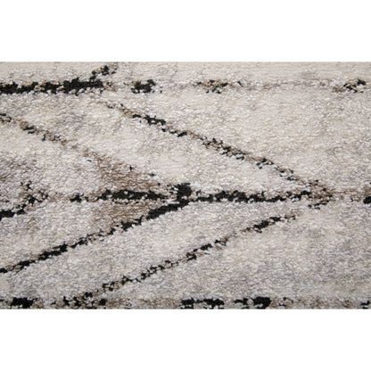 Vancouver Geometric Rug - VNR39NTF by Feizy in ivory, tan, brown. Made from polypropylene, polyester in a unique style.