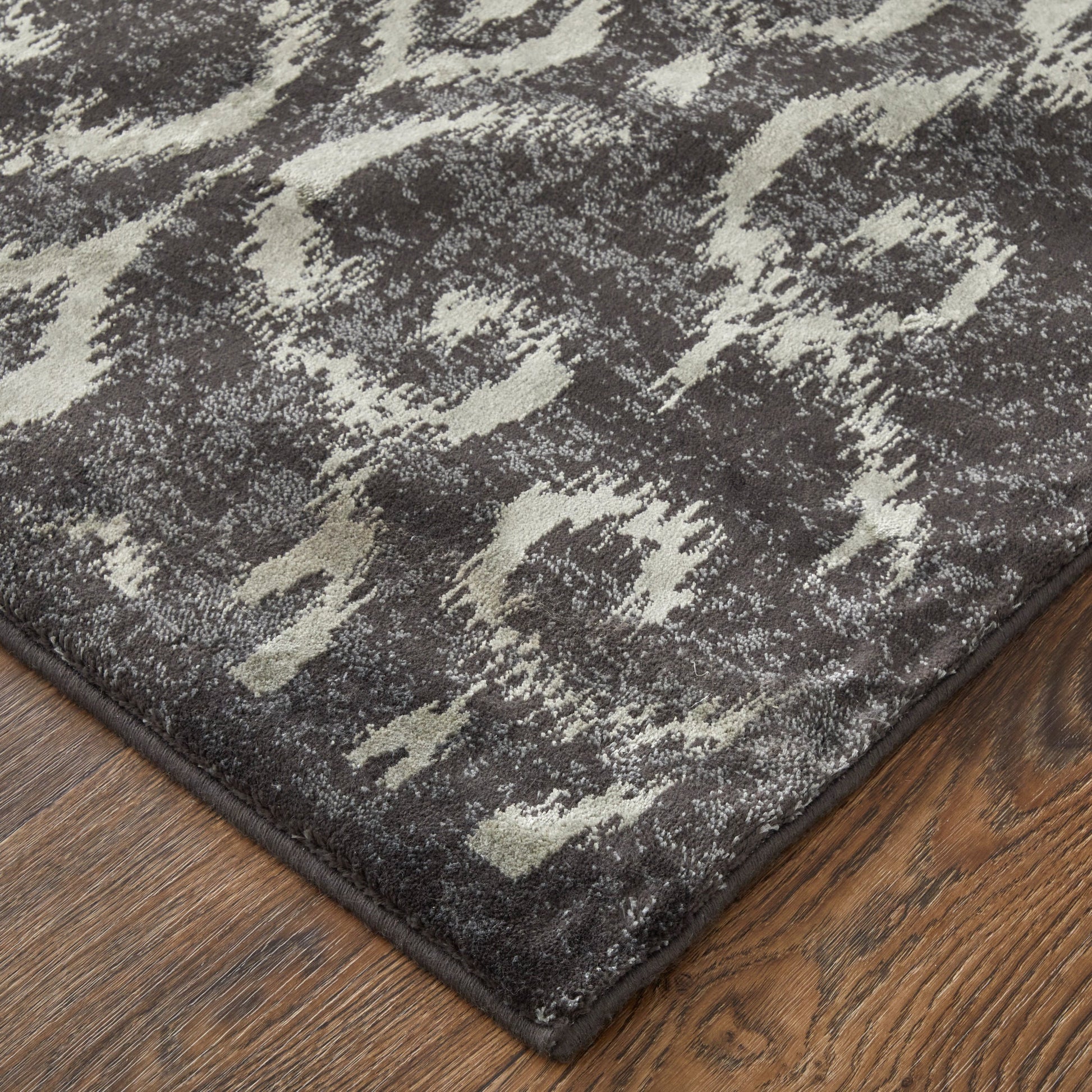 Azeri Transitional Damask Rug - 3842F by Feizy in gray, taupe, ivory. Made from wool, viscose in a unique style.