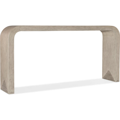 Commerce & Market Delta Console Table by Hooker Furniture in natural light wood. Made from wood, resin in a modern style.