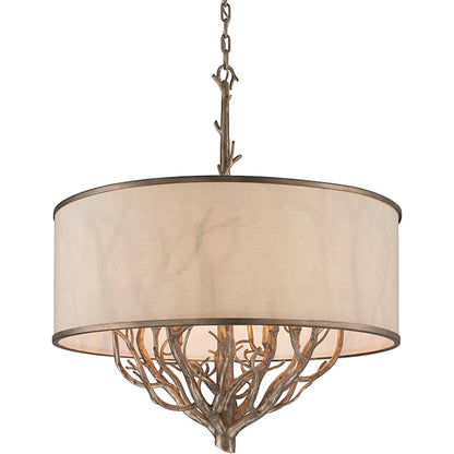 Whitman Pendant by Troy in vienna bronze. Made from hand worked iron in a cottage & farmhouse style.