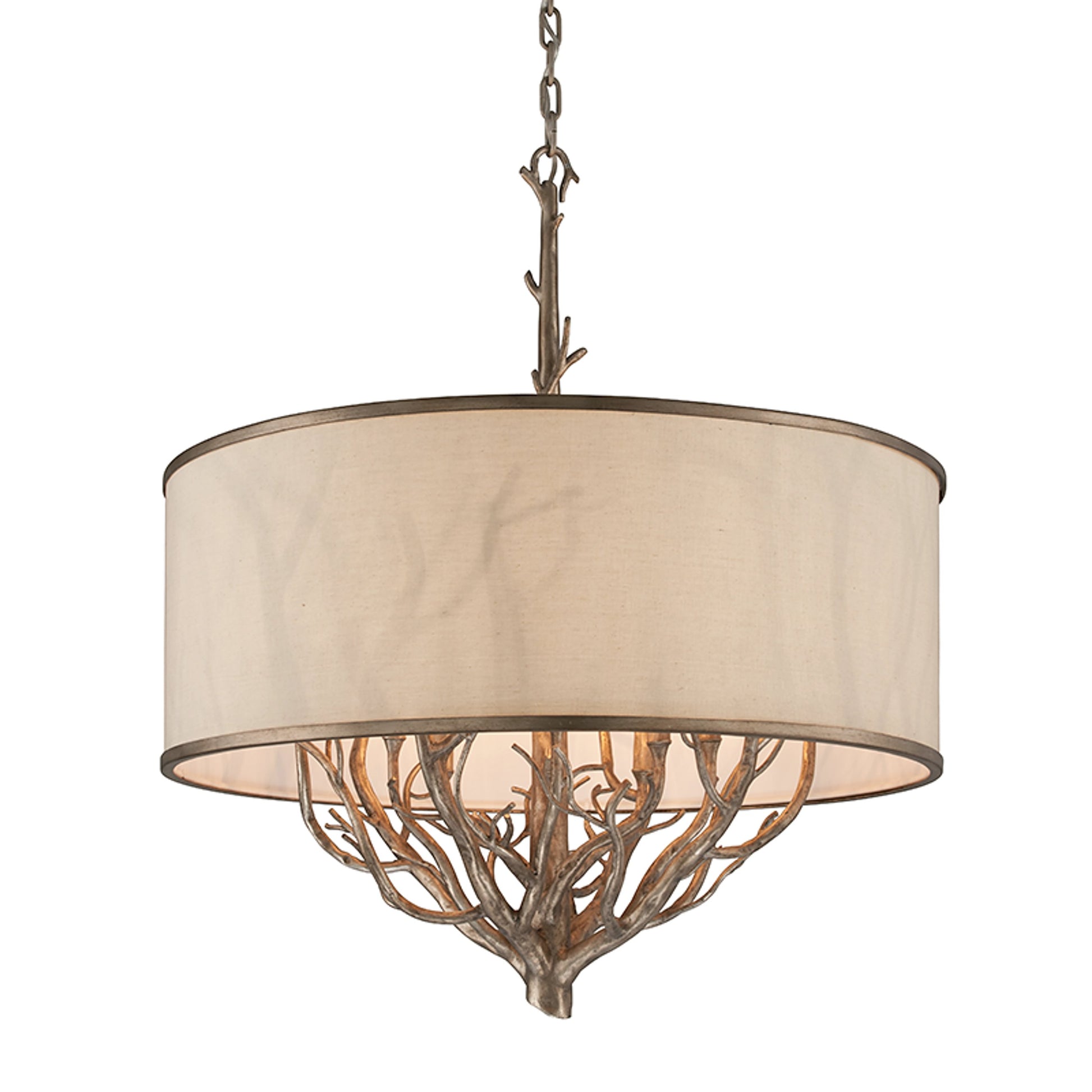 Whitman Pendant by Troy in vienna bronze. Made from hand worked iron in a cottage & farmhouse style.