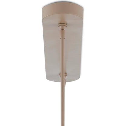 Mereworth Chandelier by Currey and Company in natural rope, beige. Made from wrought iron, abaca rope in a coastal style.