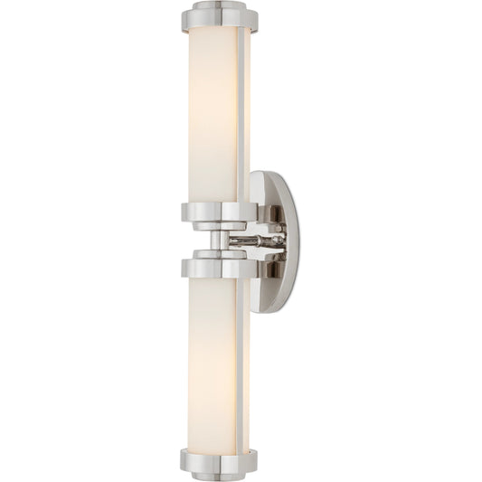 Bowland Bath Wall Sconce by Currey and Company. Made from metal, glass in a modern style.