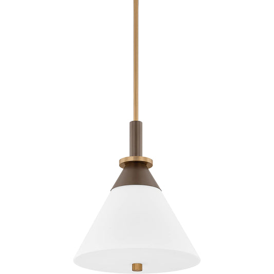 Staton Pendant by Troy in patina brass, bronze. Made from steel in a unique style.