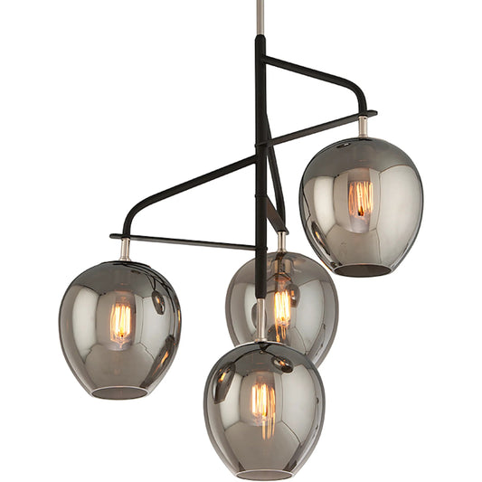 Odyssey Pendant by Troy. Made from hand worked iron in a modern style.