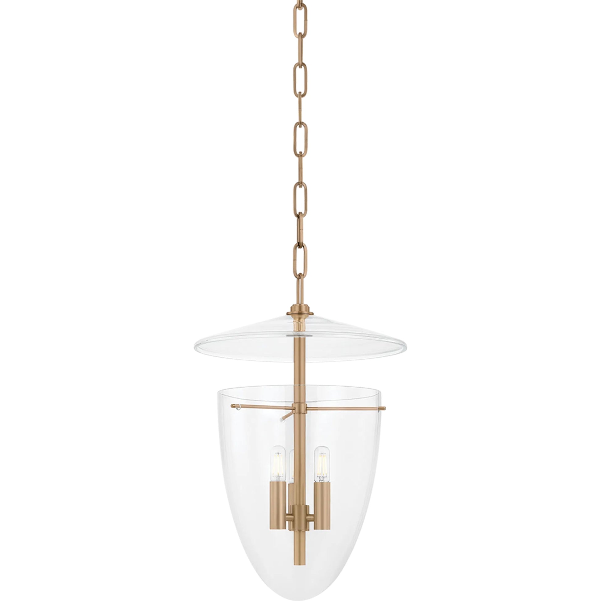 Tully 3-Light Lantern by Troy. Made from glass in a unique style.