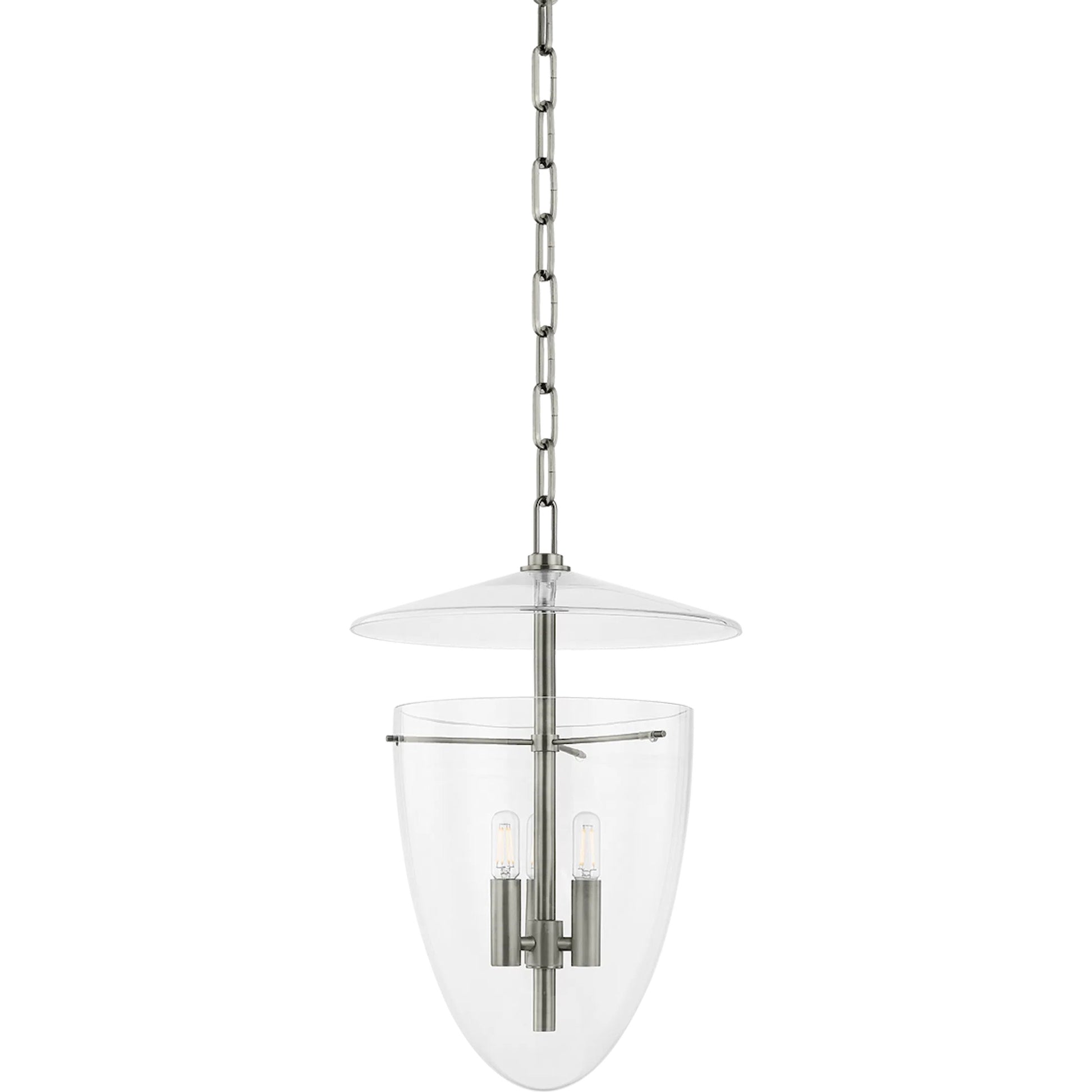 Tully 3-Light Lantern by Troy. Made from glass in a unique style.