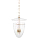 Tully 4-Light Lantern by Troy. Made from glass in a unique style.