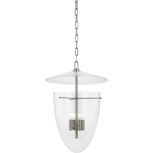 Tully 4-Light Lantern by Troy. Made from glass in a unique style.