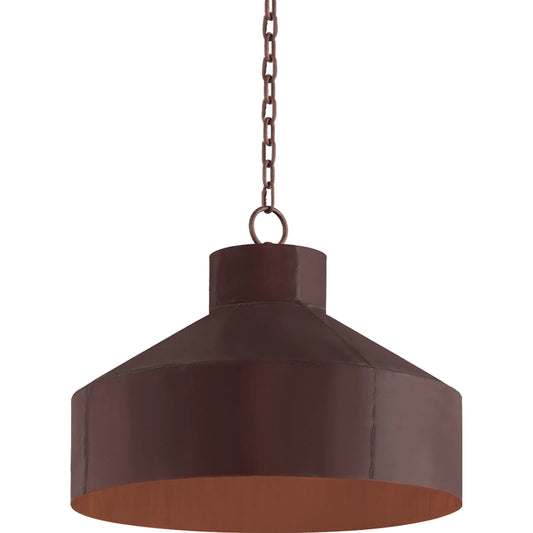 Rise & Shine Pendant by Troy in rust patina. Made from hand worked iron in a cottage & farmhouse style.