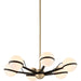 Ace 6-Light Chandelier by Troy. Made from hand worked iron in a modern style.
