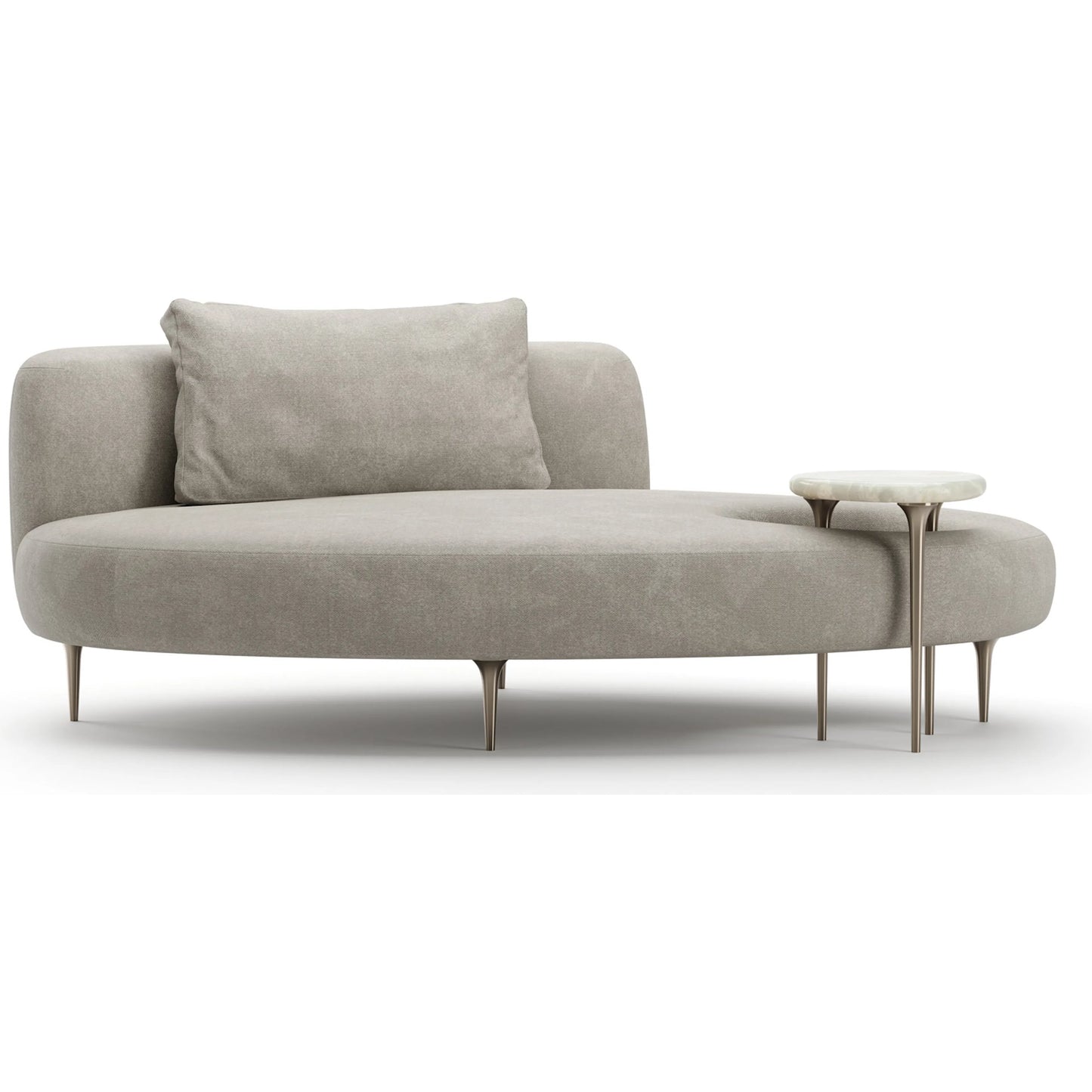 002 SI-2462208 | Additional Silo | Echo Lounge by Caracole in champagne gold, gray and champagne gold. Made from metal in a transitional style.