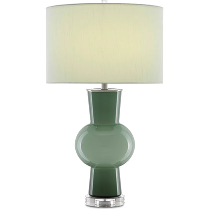 Duende Table Lamp by Currey and Company. Made from glass, optic crystal in a eclectic & global style.