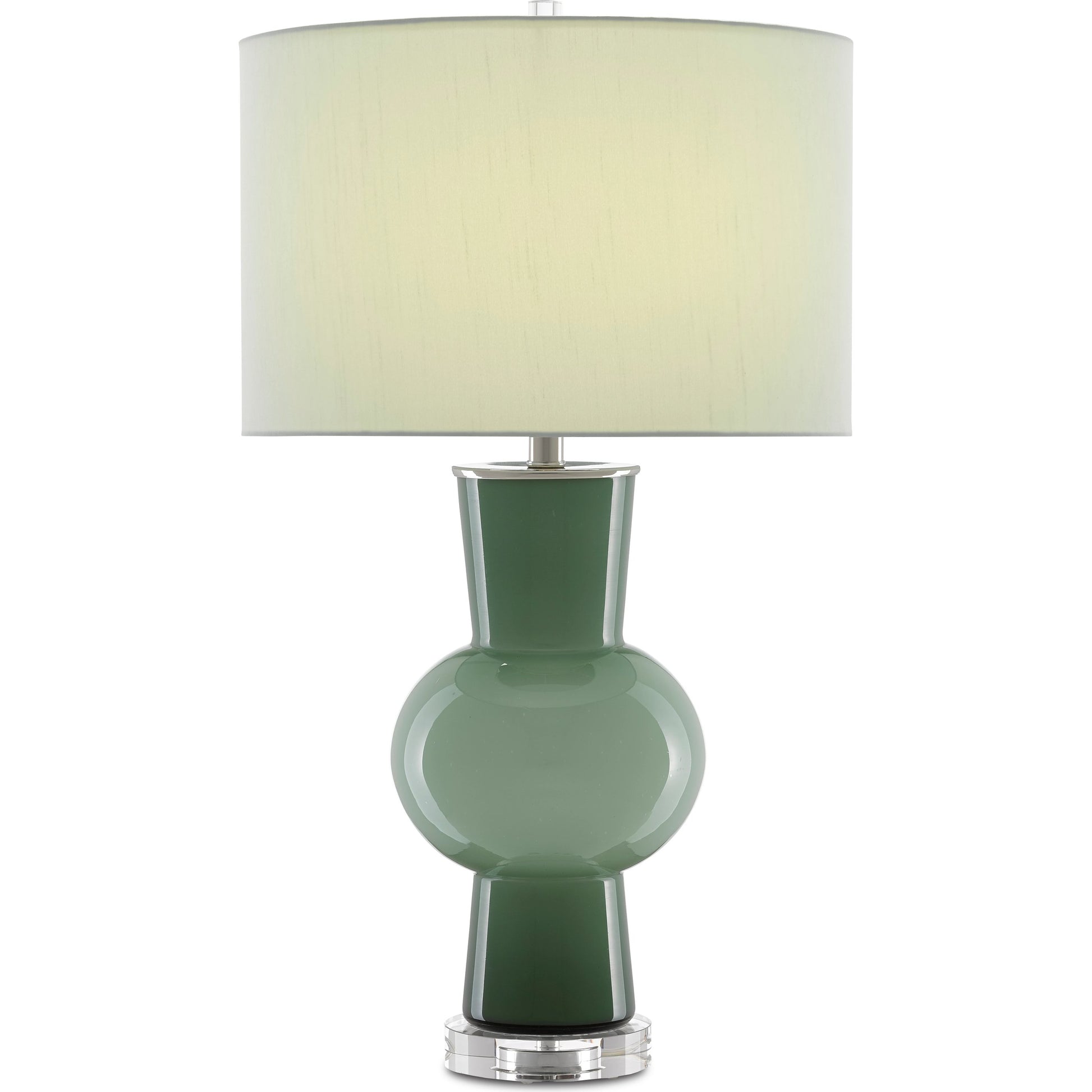 Duende Table Lamp by Currey and Company. Made from glass, optic crystal in a eclectic & global style.