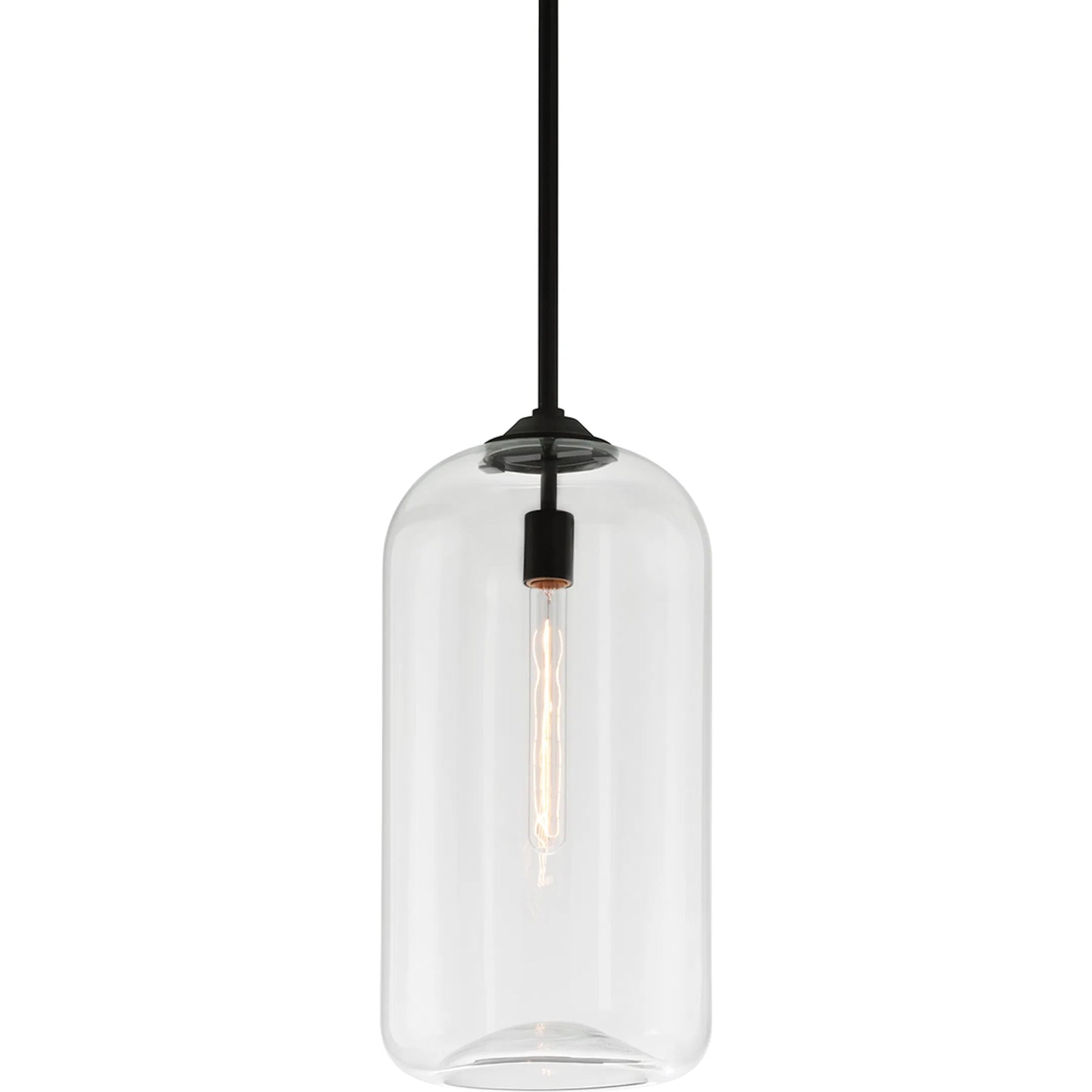 District Pendant by Troy. Made from hand worked iron in a modern style.
